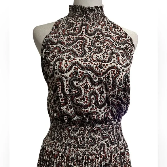 A.L.C. x Barney’s Renzo Paisley Pleated Dress - Picture 4 of 17